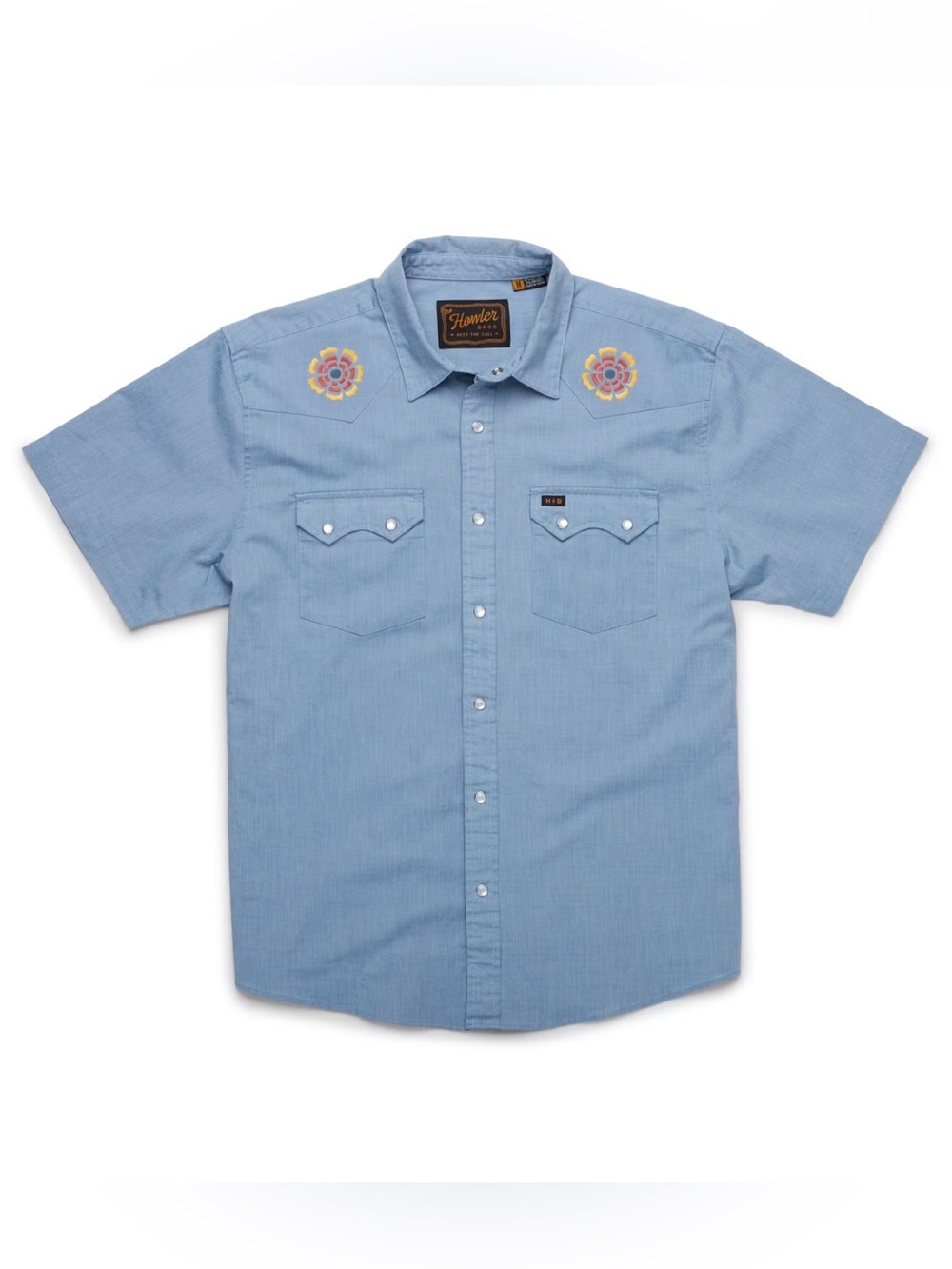 Howler Brothers Crosscut Deluxe Shirt Pearl Snap Size XL - Picture 2 of 13